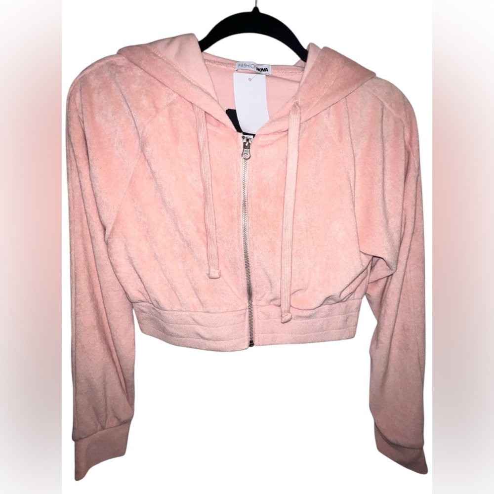 Pink Fashion Nova Zip-Up Jacket